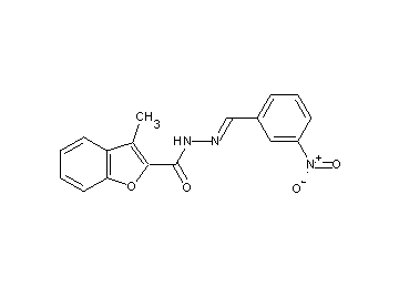 3-methyl-N'-(3-nitrobenzylidene)-1-benzofuran-2-carbohydrazide