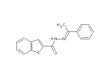 N'-(1-phenylethylidene)-1-benzofuran-2-carbohydrazide