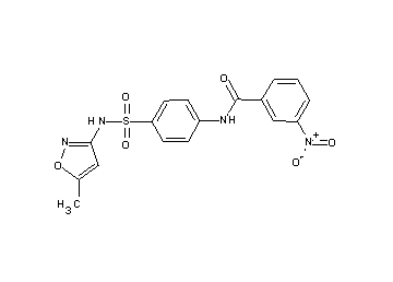 N-(4-{[(5-methyl-3-isoxazolyl)amino]sulfonyl}phenyl)-3-nitrobenzamide
