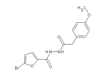 5-bromo-N'-[(4-methoxyphenyl)acetyl]-2-furohydrazide