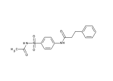 N-{4-[(acetylamino)sulfonyl]phenyl}-3-phenylpropanamide