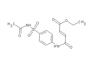 ethyl 4-({4-[(acetylamino)sulfonyl]phenyl}amino)-4-oxo-2-butenoate