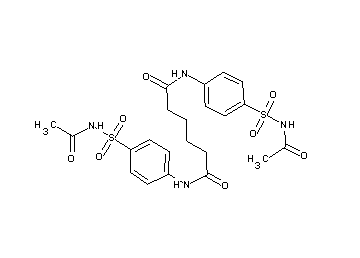N,N'-bis{4-[(acetylamino)sulfonyl]phenyl}hexanediamide