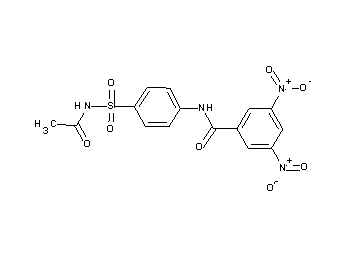 N-{4-[(acetylamino)sulfonyl]phenyl}-3,5-dinitrobenzamide