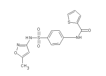 N-(4-{[(5-methyl-3-isoxazolyl)amino]sulfonyl}phenyl)-2-thiophenecarboxamide