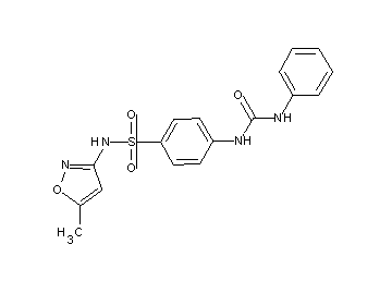 4-[(anilinocarbonyl)amino]-N-(5-methyl-3-isoxazolyl)benzenesulfonamide