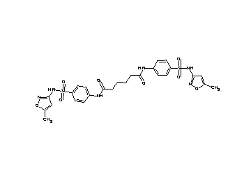 N,N'-bis(4-{[(5-methyl-3-isoxazolyl)amino]sulfonyl}phenyl)hexanediamide