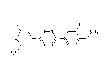 ethyl 4-[2-(3-iodo-4-methoxybenzoyl)hydrazino]-4-oxobutanoate - Click Image to Close
