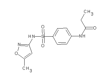 N-(4-{[(5-methyl-3-isoxazolyl)amino]sulfonyl}phenyl)propanamide