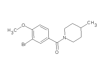 1-(3-bromo-4-methoxybenzoyl)-4-methylpiperidine 1-(3-bromo-4-methoxybenzoyl)-4-methylpiperidine