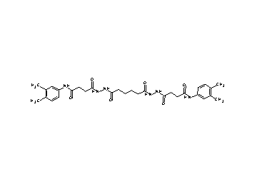 4,4'-[(1,6-dioxo-1,6-hexanediyl)bis(2,1-hydrazinediyl)]bis[N-(3,4-dimethylphenyl)-4-oxobutanamide]