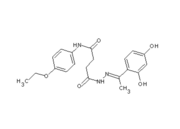 4-{2-[1-(2,4-dihydroxyphenyl)ethylidene]hydrazino}-N-(4-ethoxyphenyl)-4-oxobutanamide