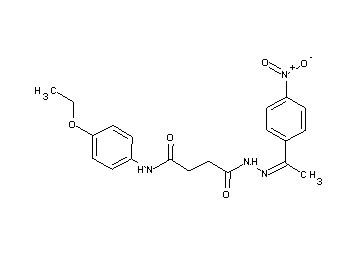 N-(4-ethoxyphenyl)-4-{2-[1-(4-nitrophenyl)ethylidene]hydrazino}-4-oxobutanamide - Click Image to Close
