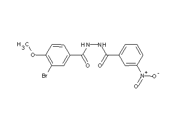 3-bromo-4-methoxy-N'-(3-nitrobenzoyl)benzohydrazide