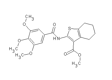 methyl 2-[(3,4,5-trimethoxybenzoyl)amino]-4,5,6,7-tetrahydro-1-benzothiophene-3-carboxylate
