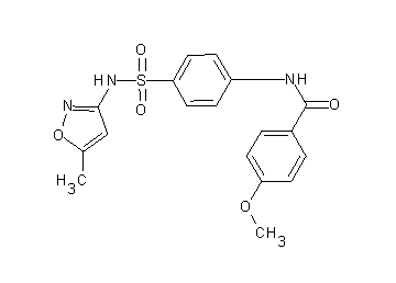 4-methoxy-N-(4-{[(5-methyl-3-isoxazolyl)amino]sulfonyl}phenyl)benzamide