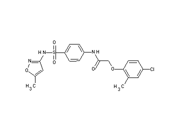 2-(4-chloro-2-methylphenoxy)-N-(4-{[(5-methyl-3-isoxazolyl)amino]sulfonyl}phenyl)acetamide