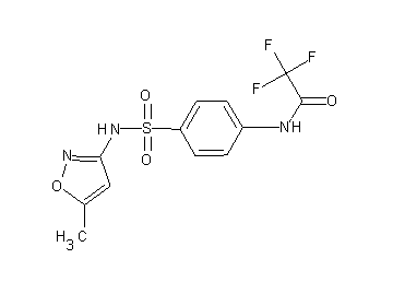 2,2,2-trifluoro-N-(4-{[(5-methyl-3-isoxazolyl)amino]sulfonyl}phenyl)acetamide