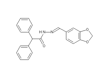 N'-(1,3-benzodioxol-5-ylmethylene)-2,2-diphenylacetohydrazide - Click Image to Close