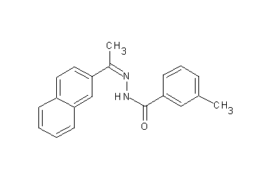 3-methyl-N'-[1-(2-naphthyl)ethylidene]benzohydrazide