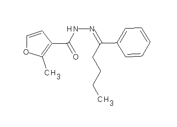 2-methyl-N'-(1-phenylpentylidene)-3-furohydrazide