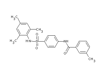 N-{4-[(mesitylamino)sulfonyl]phenyl}-3-methylbenzamide