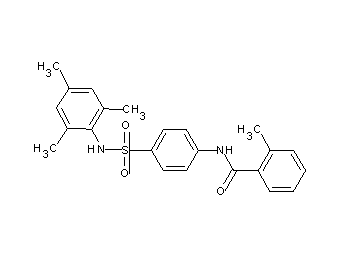 N-{4-[(mesitylamino)sulfonyl]phenyl}-2-methylbenzamide