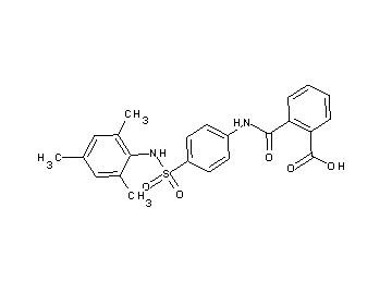 2-[({4-[(mesitylamino)sulfonyl]phenyl}amino)carbonyl]benzoic acid