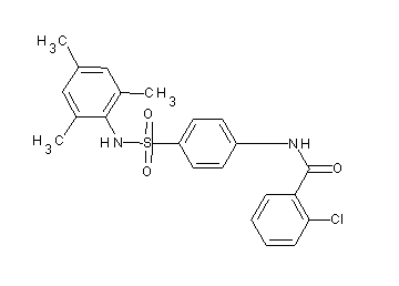 2-chloro-N-{4-[(mesitylamino)sulfonyl]phenyl}benzamide