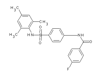 4-fluoro-N-{4-[(mesitylamino)sulfonyl]phenyl}benzamide