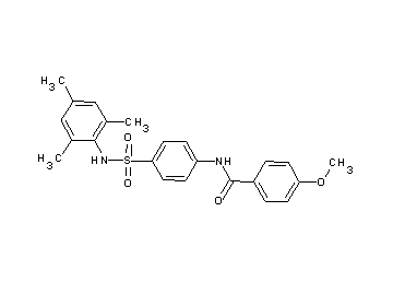 N-{4-[(mesitylamino)sulfonyl]phenyl}-4-methoxybenzamide