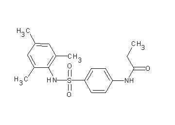 N-{4-[(mesitylamino)sulfonyl]phenyl}propanamide
