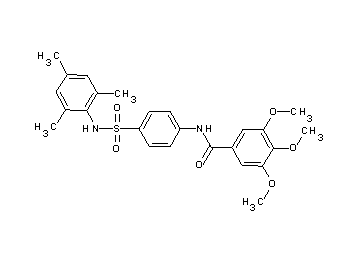 N-{4-[(mesitylamino)sulfonyl]phenyl}-3,4,5-trimethoxybenzamide
