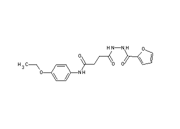 N-(4-ethoxyphenyl)-4-[2-(2-furoyl)hydrazino]-4-oxobutanamide