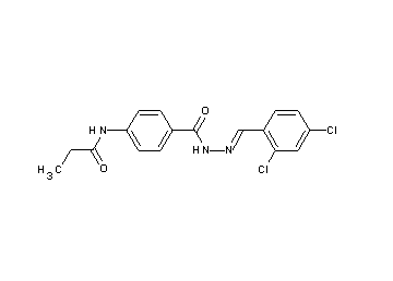N-(4-{[2-(2,4-dichlorobenzylidene)hydrazino]carbonyl}phenyl)propanamide