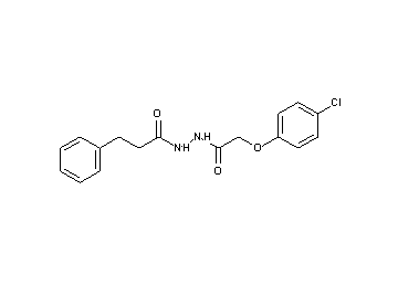 N'-[(4-chlorophenoxy)acetyl]-3-phenylpropanohydrazide