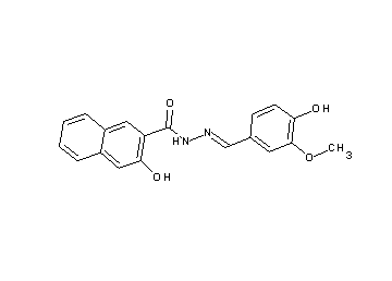 3-hydroxy-N'-(4-hydroxy-3-methoxybenzylidene)-2-naphthohydrazide