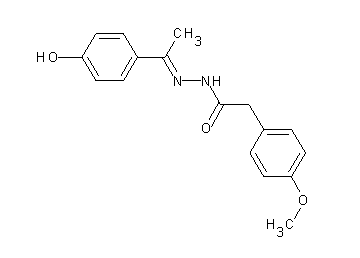 N'-[1-(4-hydroxyphenyl)ethylidene]-2-(4-methoxyphenyl)acetohydrazide