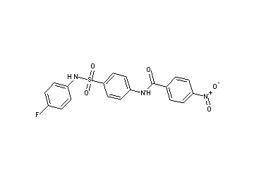 N-(4-{[(4-fluorophenyl)amino]sulfonyl}phenyl)-4-nitrobenzamide