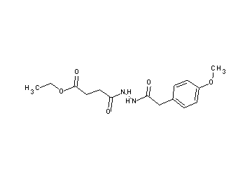 ethyl 4-{2-[(4-methoxyphenyl)acetyl]hydrazino}-4-oxobutanoate