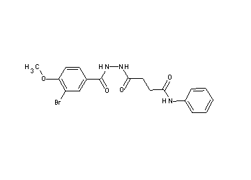 4-[2-(3-bromo-4-methoxybenzoyl)hydrazino]-4-oxo-N-phenylbutanamide