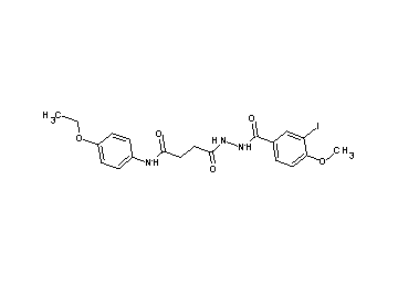 N-(4-ethoxyphenyl)-4-[2-(3-iodo-4-methoxybenzoyl)hydrazino]-4-oxobutanamide