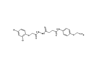 4-{2-[(2,4-dichlorophenoxy)acetyl]hydrazino}-N-(4-ethoxyphenyl)-4-oxobutanamide
