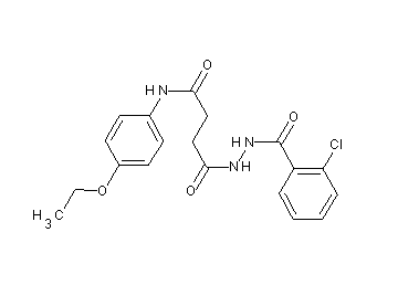 4-[2-(2-chlorobenzoyl)hydrazino]-N-(4-ethoxyphenyl)-4-oxobutanamide