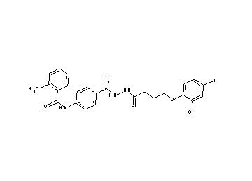 N-[4-({2-[4-(2,4-dichlorophenoxy)butanoyl]hydrazino}carbonyl)phenyl]-2-methylbenzamide