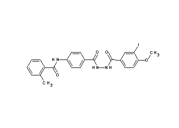 N-(4-{[2-(3-iodo-4-methoxybenzoyl)hydrazino]carbonyl}phenyl)-2-methylbenzamide