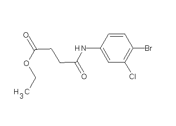 ethyl 4-[(4-bromo-3-chlorophenyl)amino]-4-oxobutanoate