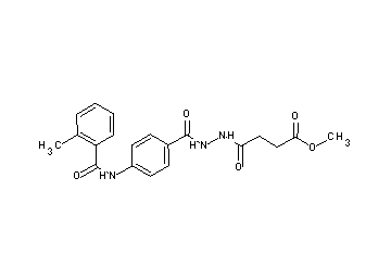 methyl 4-(2-{4-[(2-methylbenzoyl)amino]benzoyl}hydrazino)-4-oxobutanoate