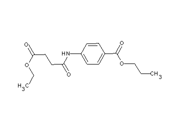 propyl 4-[(4-ethoxy-4-oxobutanoyl)amino]benzoate