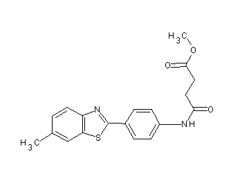 methyl 4-{[4-(6-methyl-1,3-benzothiazol-2-yl)phenyl]amino}-4-oxobutanoate